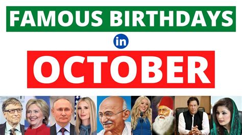 famous oct 10 birthdays|celebrities born on oct 10.